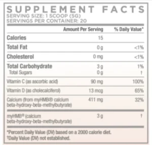 Muscle Genesis supplement fact