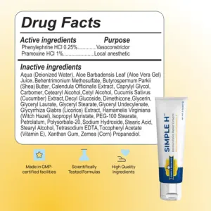 Simple H Supplement Facts