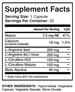 VapoCept Supplement Facts